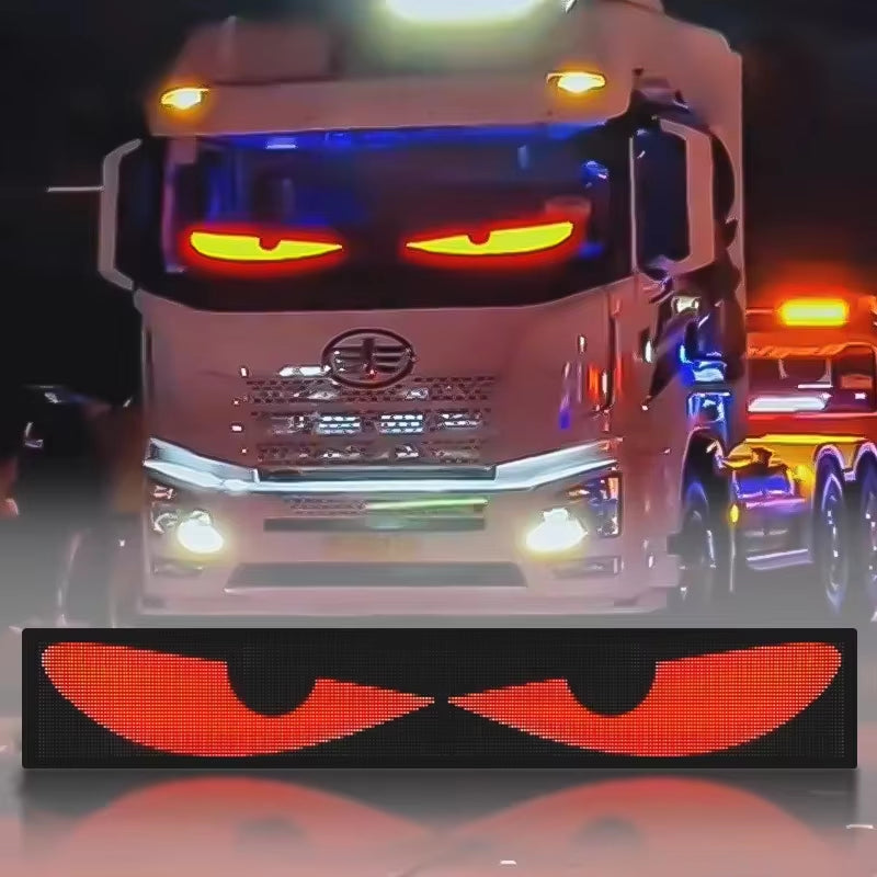 Transform Your Space with Our Customizable RGB LED Car Sign - Bluetooth Controlled Animated Display Panel for Endless Creativity!