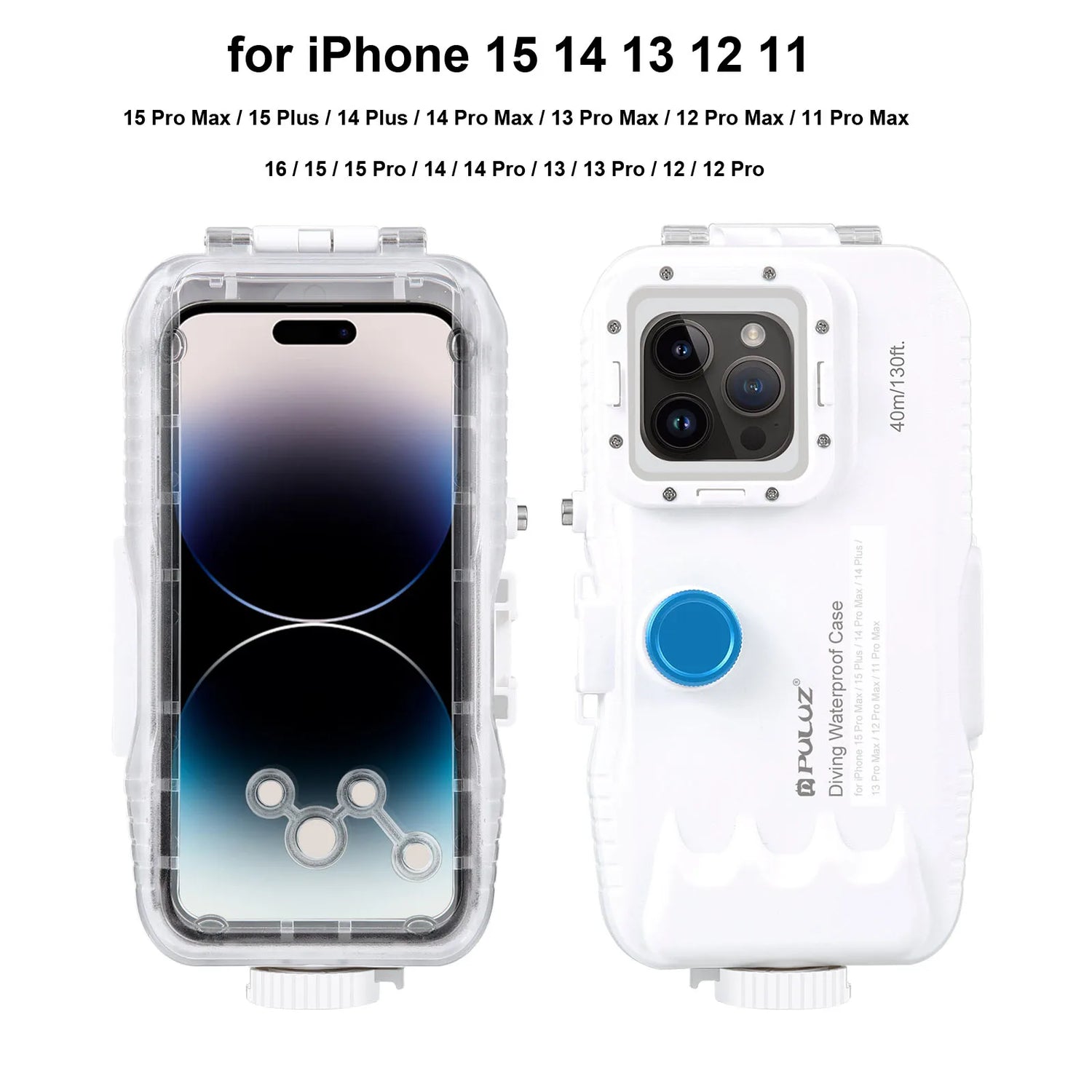 Dive Deeper: 40M Waterproof Diving Case for iPhone 16/15/14/13/12/11 Pro Max - Perfect for Capturing Unforgettable Underwater Moments!