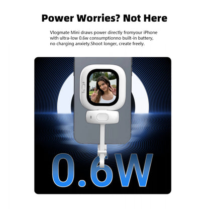 Vlogmate Mini Magnetic Selfie Monitor Screen AMOLED Screen Support Lightning and USB for Iphone