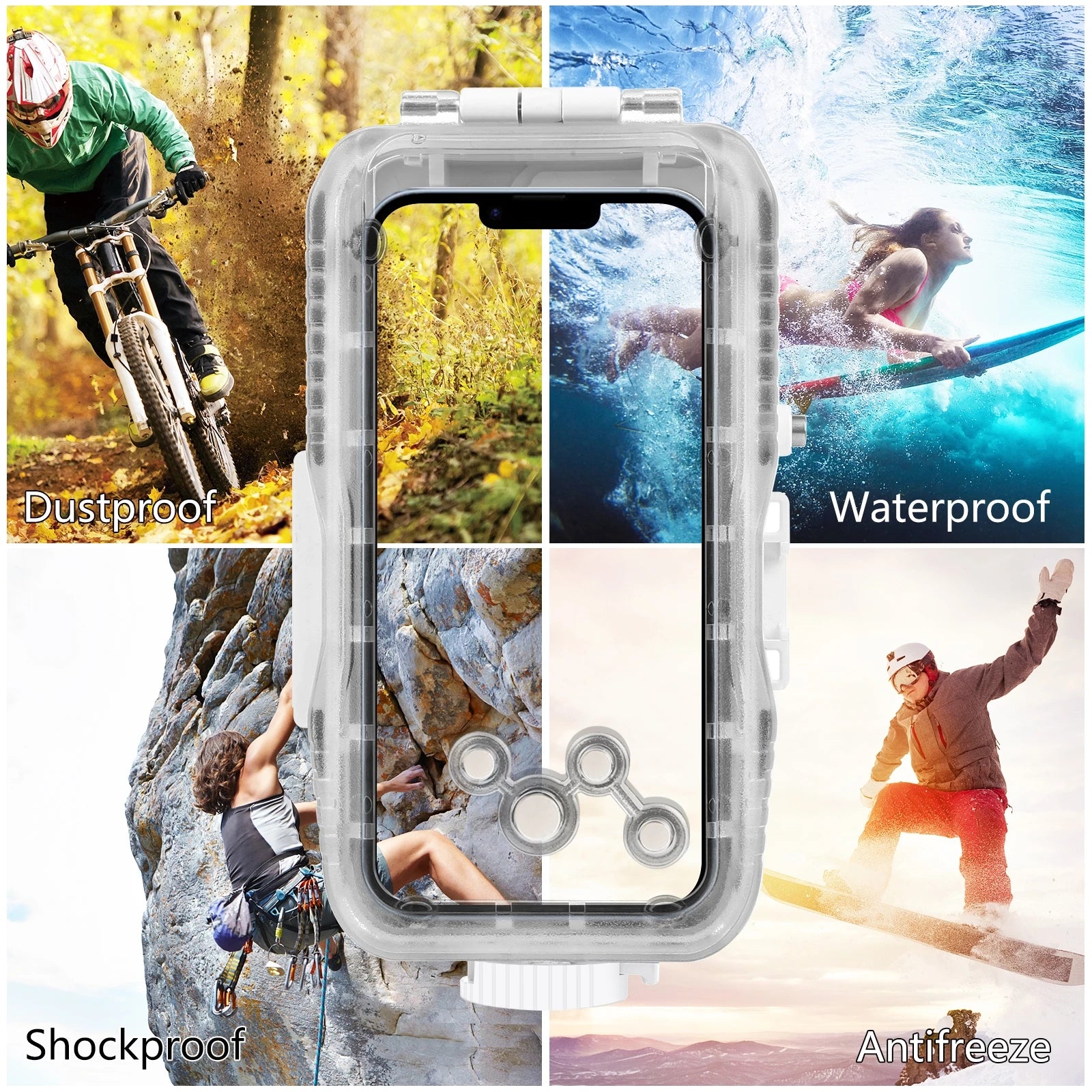 Dive Deeper: 40M Waterproof Diving Case for iPhone 16/15/14/13/12/11 Pro Max - Perfect for Capturing Unforgettable Underwater Moments!